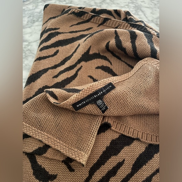 Cashmere Blend Animal Print Wrap WHBM - Picture 3 of 3